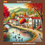 Aquí tienes una ilustración de Boticas en pleno otoño, mostrando su paisaje encantador y sus colores cálidos. Los detalles del río, los árboles y las casitas tradicionales capturan la esencia tranquila y acogedora del pueblo. ¡Espero que disfrutes de esta representación visual!